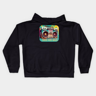 Take Me Back | Nostalgia Boombox for the 80s and 90s Kids Hoodie